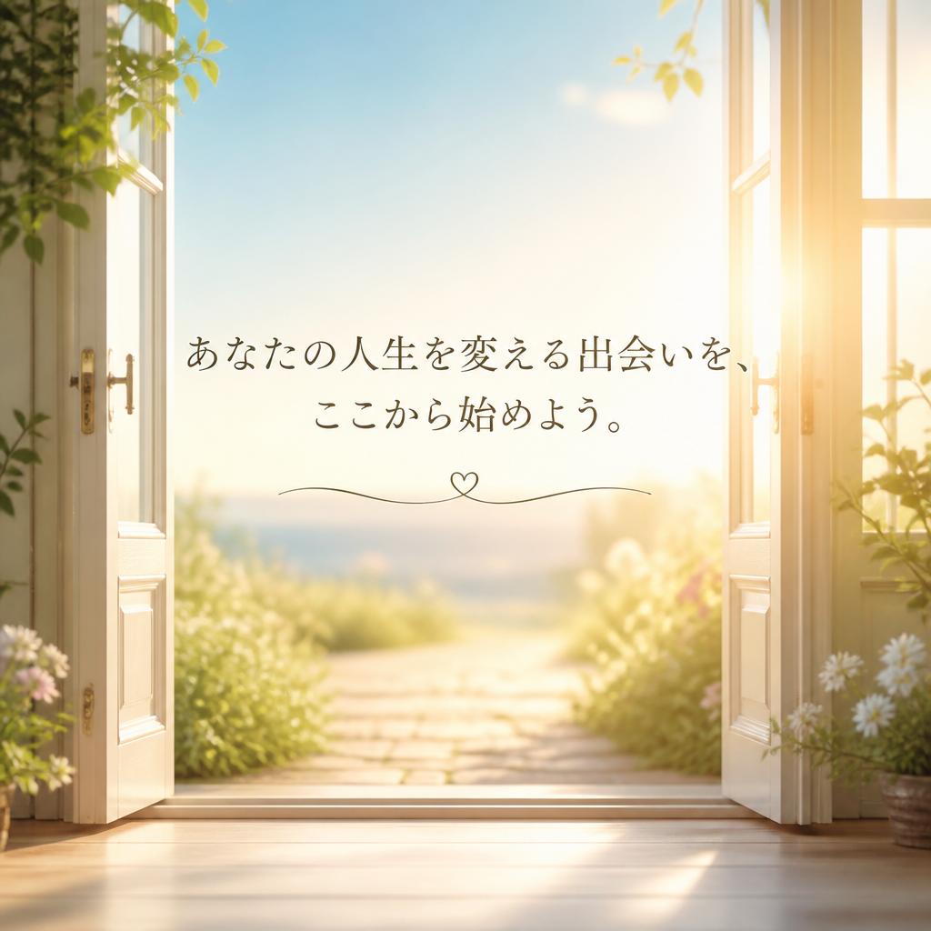 あなたの人生を変える出会いを、ここから始めよう。