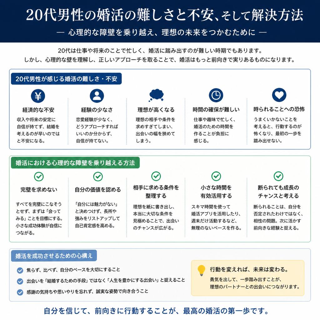 20代男性が直面する婚活の壁