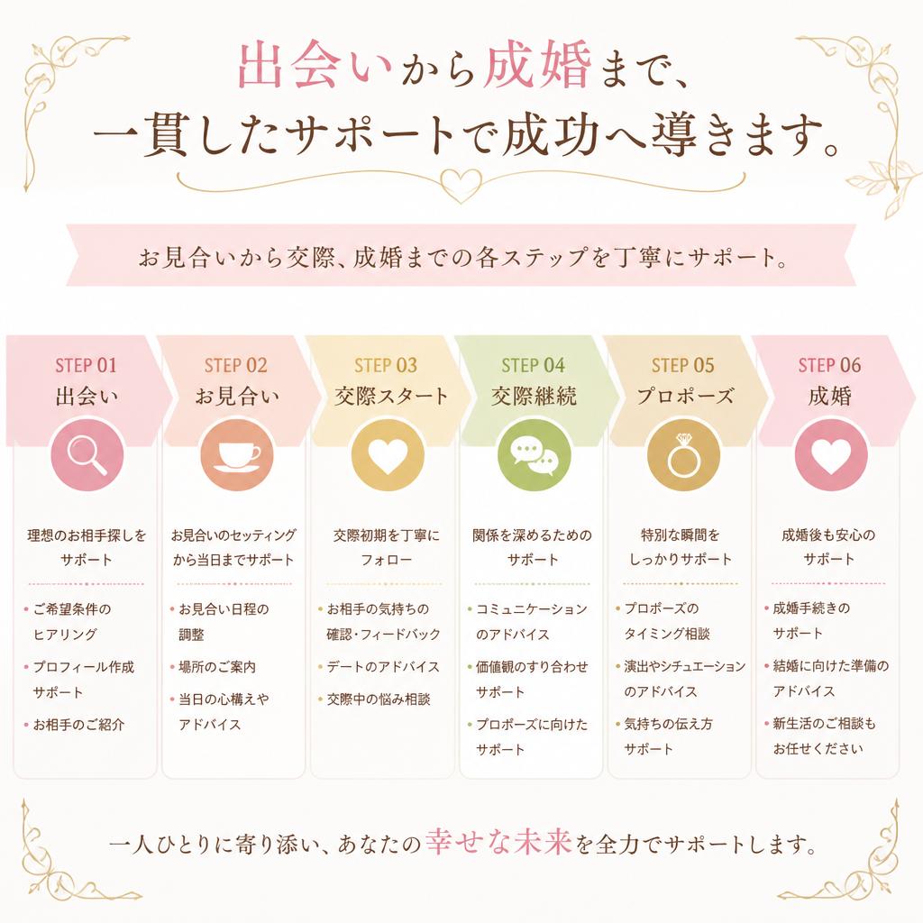 成功へのステップを徹底サポート