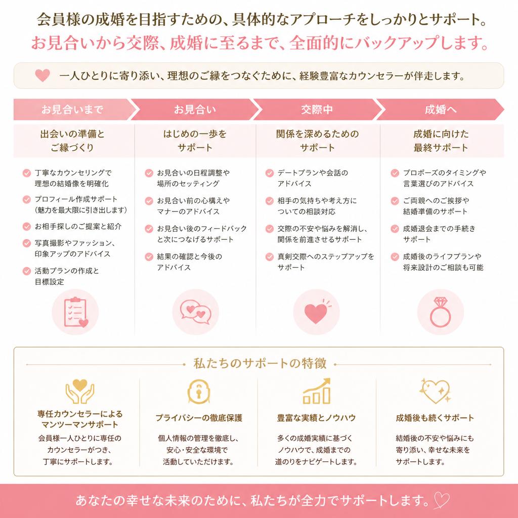 成婚に向けた具体的なステップ